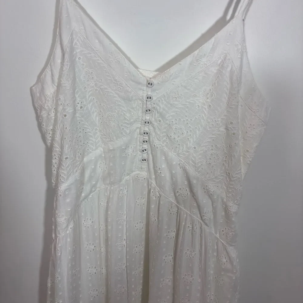 Sundance White Eyelet Arezzo Dress NEW Size Large - Picture 5 of 13